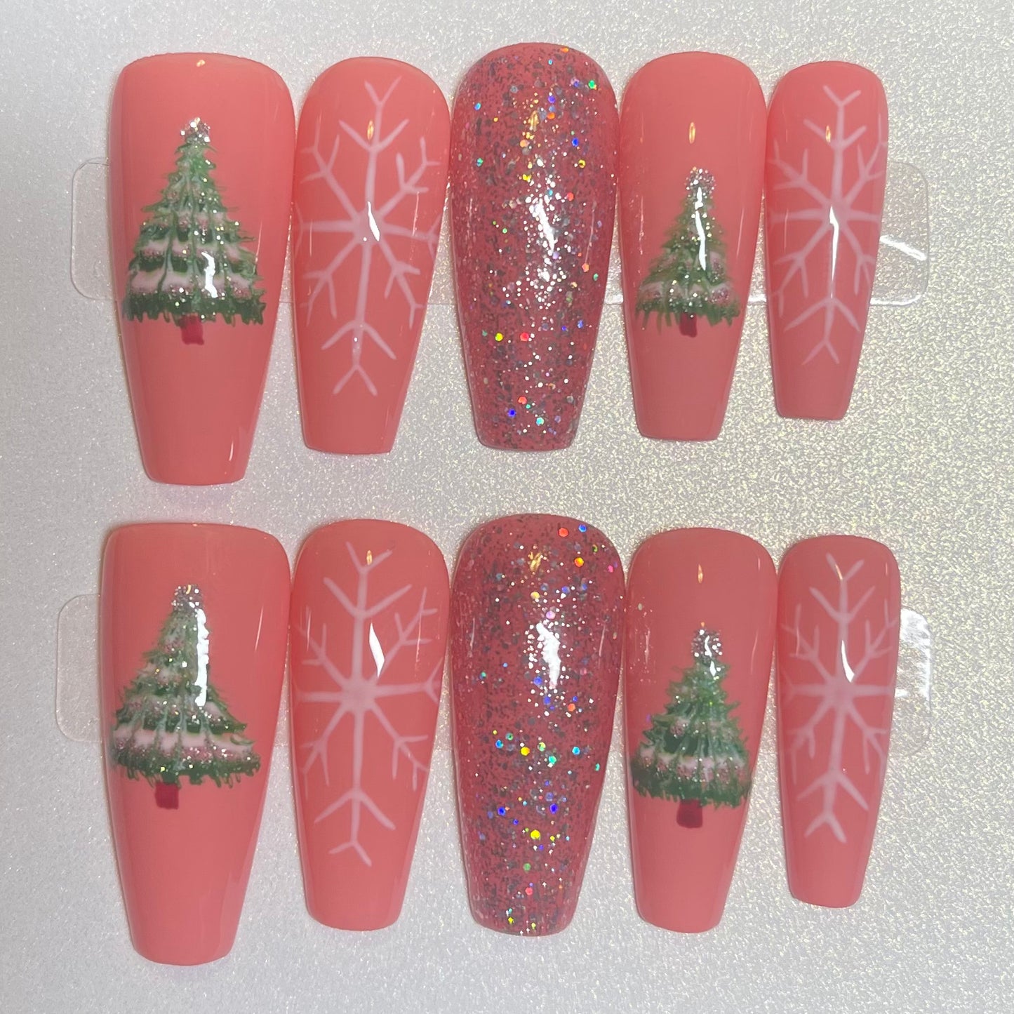 Snowy Pink Pines